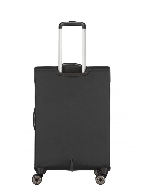 Travelite Miigo fekete 4 kerekű bővíthető közepes bőrönd