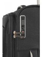 Travelite Miigo fekete 4 kerekű bővíthető közepes bőrönd