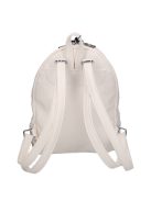 Karen Milton fehér virágos rostbőr női hátizsák