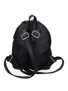 Karen Milton fekete-drapp rostbőr női hátizsák