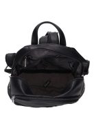 Karen Milton fekete-drapp rostbőr női hátizsák