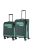 Travelite Viia zöld 4 kerekű 2 részes bőrönd szett