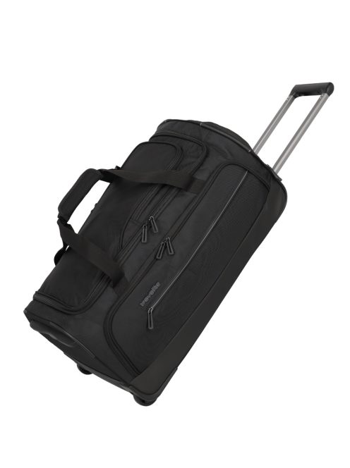 Travelite Crosslite fekete 2 kerekű közepes gurulós utazótáska 69cm