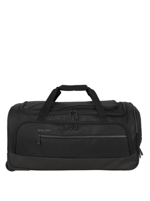 Travelite Crosslite fekete 2 kerekű közepes gurulós utazótáska 69cm