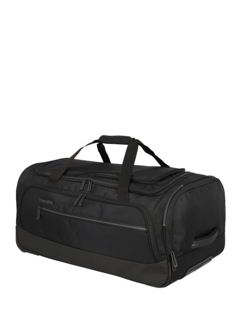 Travelite Crosslite fekete 2 kerekű közepes gurulós utazótáska 69cm