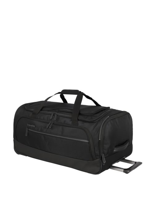 Travelite Crosslite fekete 2 kerekű közepes gurulós utazótáska 69cm