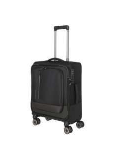 Travelite Crosslite fekete 4 kerekű kabinbőrönd