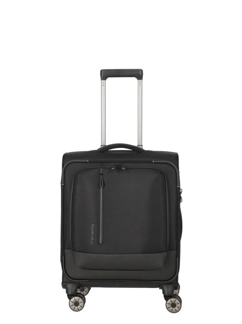 Travelite Crosslite fekete 4 kerekű kabinbőrönd
