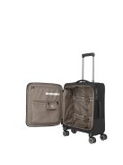 Travelite Crosslite fekete 4 kerekű kabinbőrönd