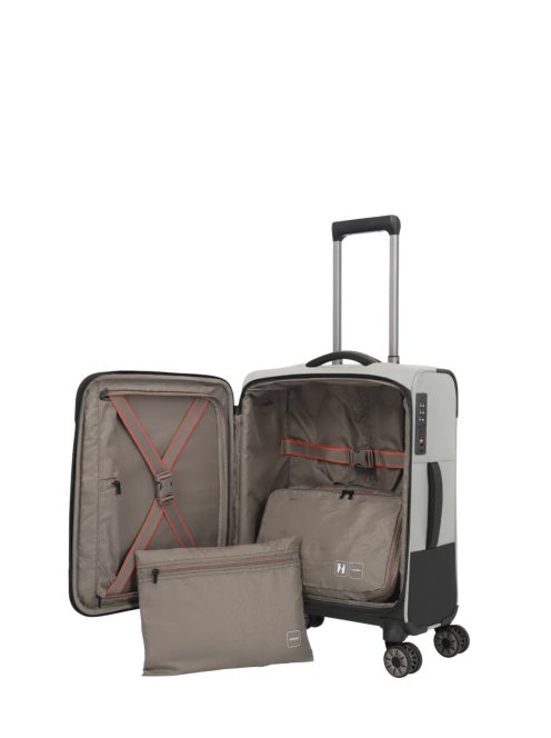 Travelite Crosslite szürke 4 kerekű kabinbőrönd