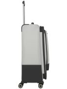 Travelite Crosslite szürke 4 kerekű bővíthető nagy bőrönd