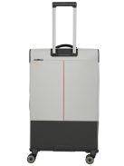 Travelite Crosslite szürke 4 kerekű bővíthető nagy bőrönd