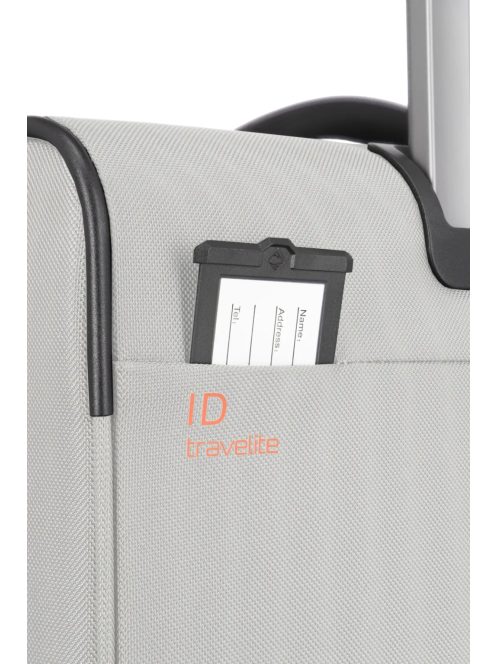 Travelite Crosslite szürke 4 kerekű bővíthető nagy bőrönd