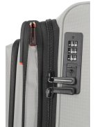 Travelite Crosslite szürke 4 kerekű bővíthető nagy bőrönd