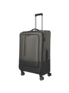 Travelite Crosslite zöld 4 kerekű bővíthető nagy bőrönd