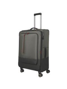   Travelite Crosslite zöld 4 kerekű bővíthető nagy bőrönd