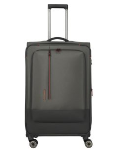   Travelite Crosslite zöld 4 kerekű bővíthető nagy bőrönd