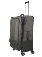 Travelite Crosslite zöld 4 kerekű bővíthető nagy bőrönd