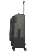 Travelite Crosslite zöld 4 kerekű bővíthető nagy bőrönd