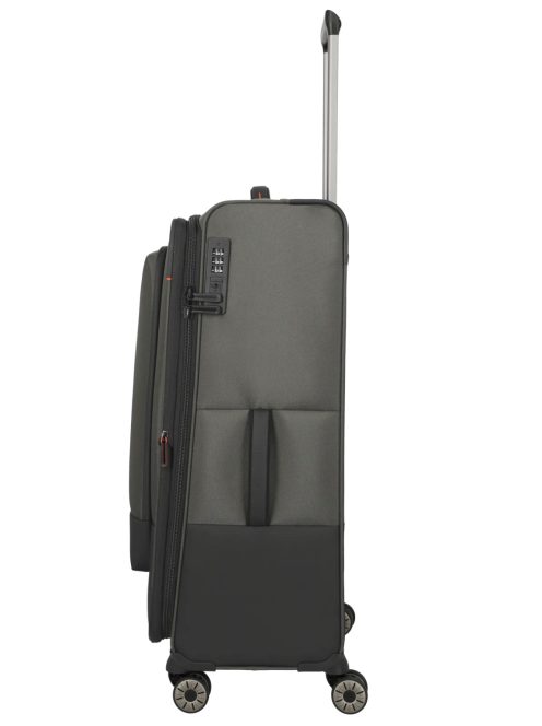 Travelite Crosslite zöld 4 kerekű bővíthető nagy bőrönd