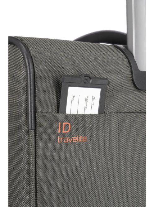 Travelite Crosslite zöld 4 kerekű bővíthető nagy bőrönd