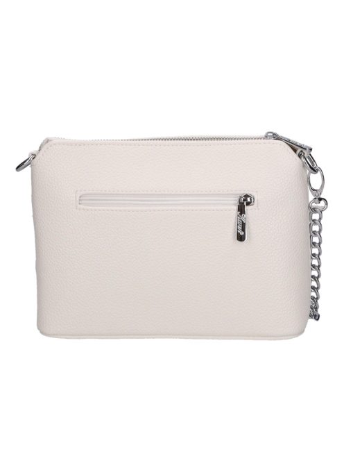 Karen Andrea fehér virágos rostbőr kicsi női oldaltáska