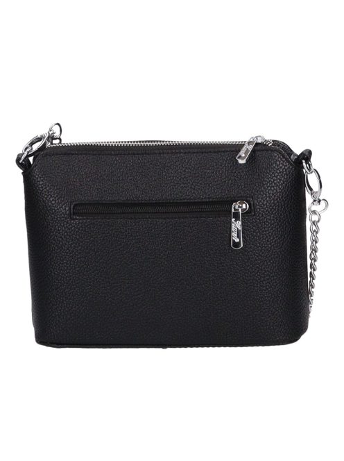 Karen Andrea fekete-drapp rostbőr kicsi női oldaltáska