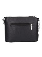 Karen Andrea fekete virágos rostbőr kicsi női oldaltáska