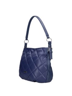 Karen Agata kék steppelt rostbőr női válltáska
