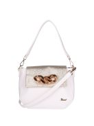 Karen Gema fehér-arany rostbőr női oldaltáska