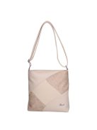 Karen Axel bézs virágos rostbőr női oldaltáska