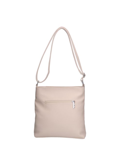 Karen Axel bézs virágos rostbőr női oldaltáska