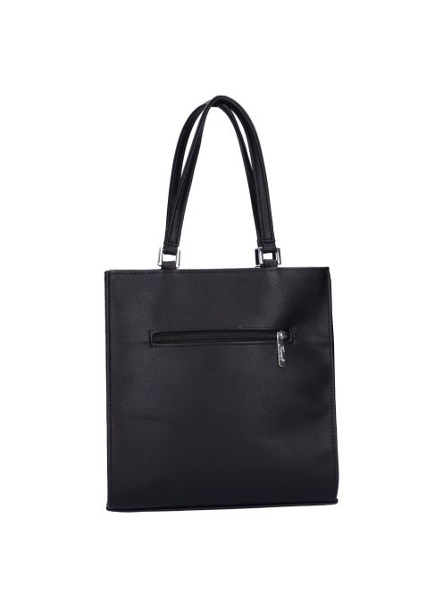 Karen Awa fekete lakk fonott rostbőr női kézitáska