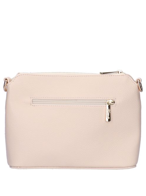 Karen Andrea bézs-drapp virágos rostbőr női oldaltáska