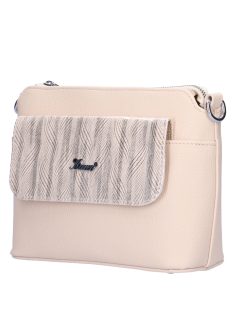 Karen Andrea bézs-rose gold rostbőr női oldaltáska