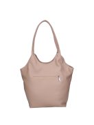 Karen Sonia drapp-rose gold rostbőr női válltáska