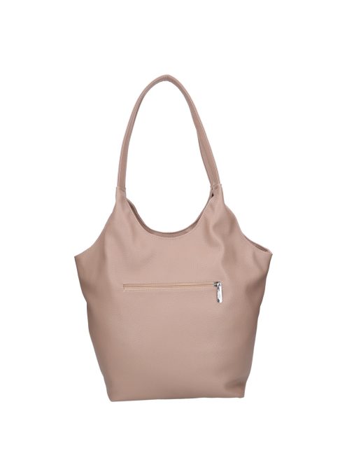 Karen Sonia drapp-rose gold rostbőr női válltáska