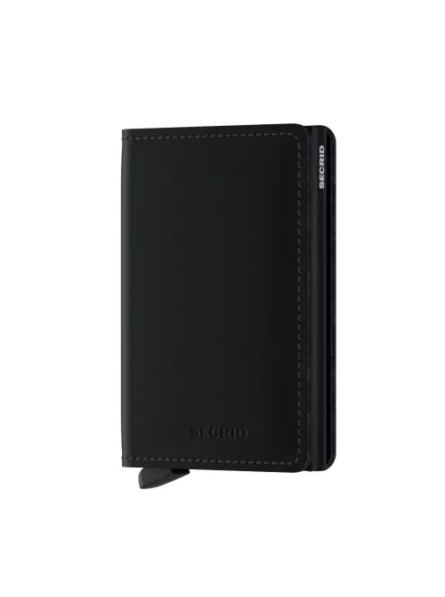SECRID Slimwallet Matt Fekete mini pénztárca