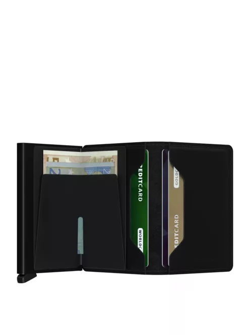 SECRID Slimwallet Matt Fekete mini pénztárca