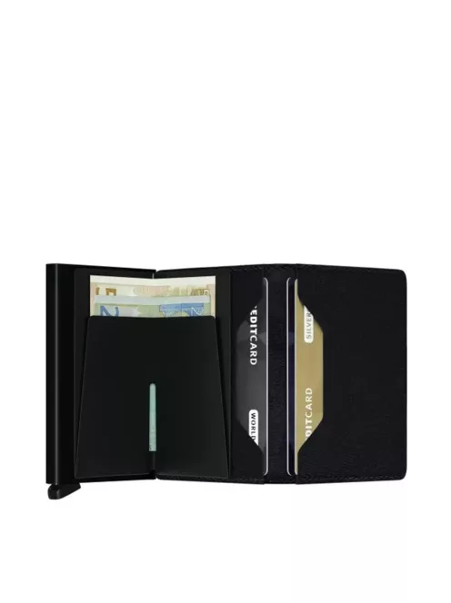 SECRID Slimwallet Crisple Fekete mini pénztárca