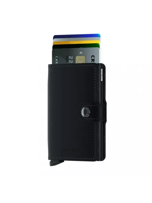 SECRID Miniwallet Matt Fekete mini pénztárca