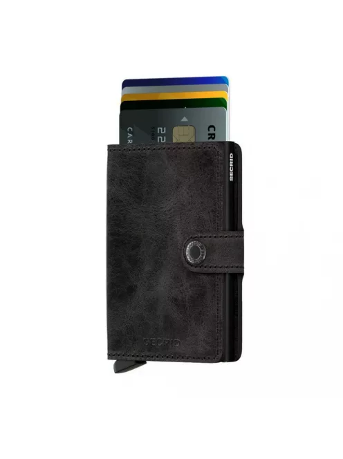 Secrid Miniwallet vintage black kártyatartó automata
