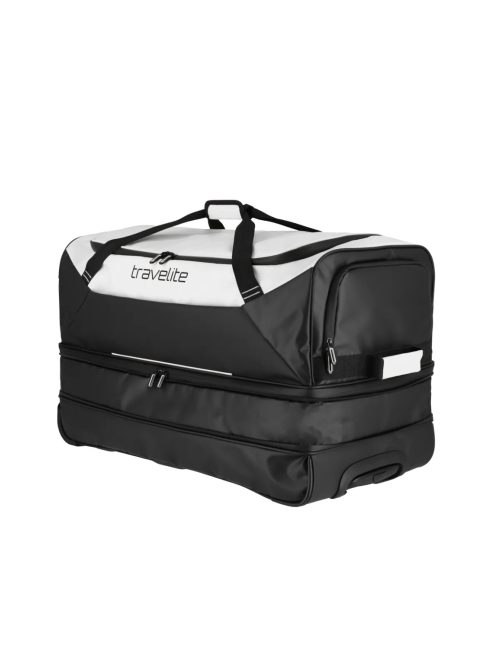 Travelite Basics fehér 2 kerekű bővíthetős gurulós utazótáska 70cm