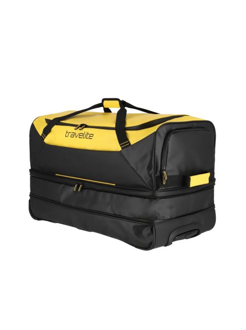 Travelite Basics sárga 2 kerekű bővíthetős gurulós utazótáska 70cm