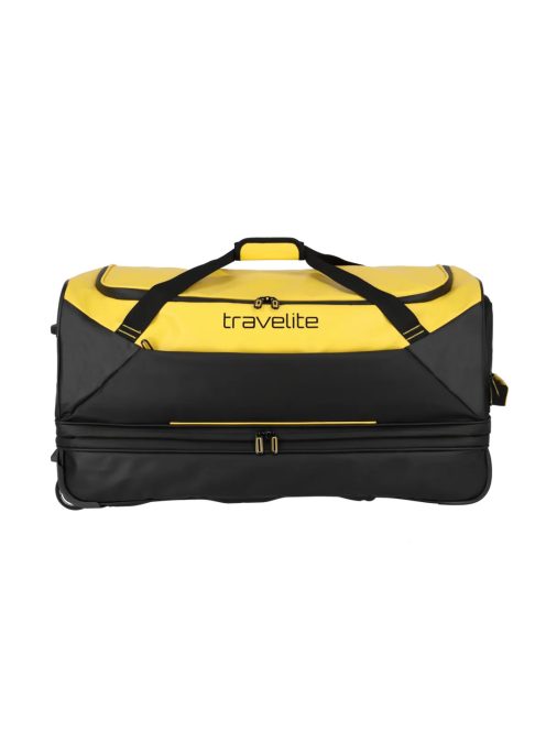 Travelite Basics sárga 2 kerekű bővíthetős gurulós utazótáska 70cm