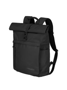   Travelite Basics Rollup fekete laptoptartós futár hátizsák 15,6"