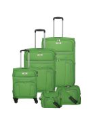 Travelite Skyline Orlando zöld 4 kerekű 5 részes bőrönd szett