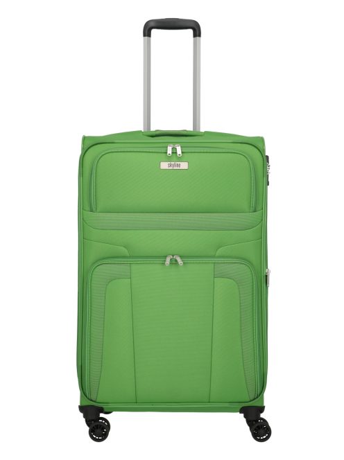 Travelite Skyline Orlando zöld 4 kerekű 5 részes bőrönd szett