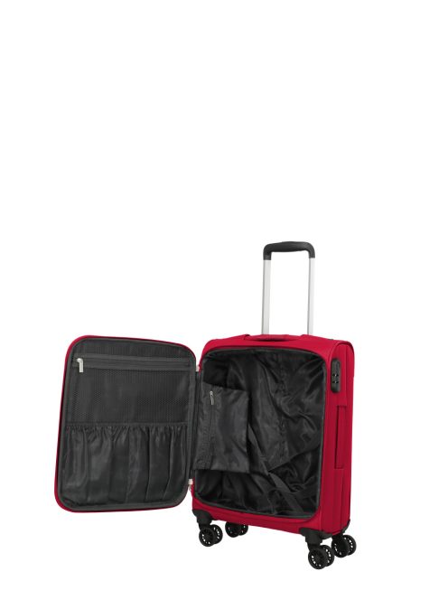 Travelite Skyline Orlando piros 4 kerekű kabinbőrönd