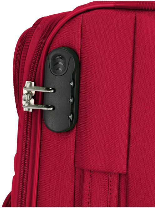 Travelite Skyline Orlando piros 4 kerekű kabinbőrönd